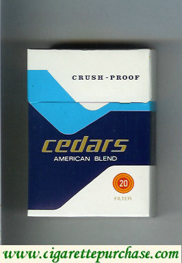 Cedars cigarettes American Blend crush proof